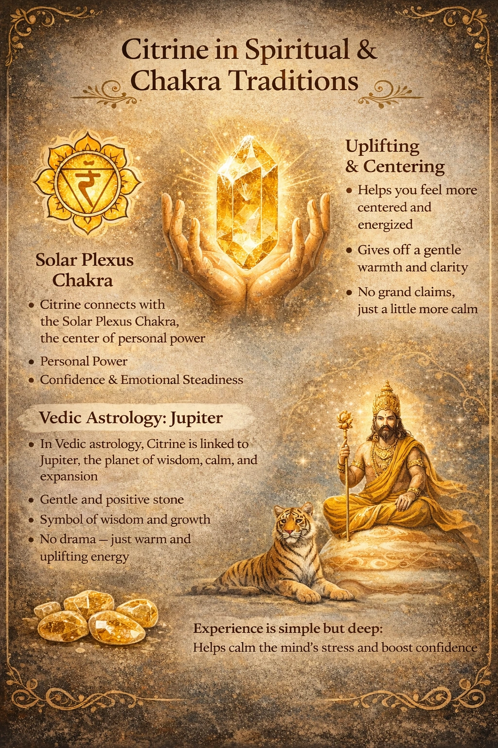citrine stone in chakra tradition